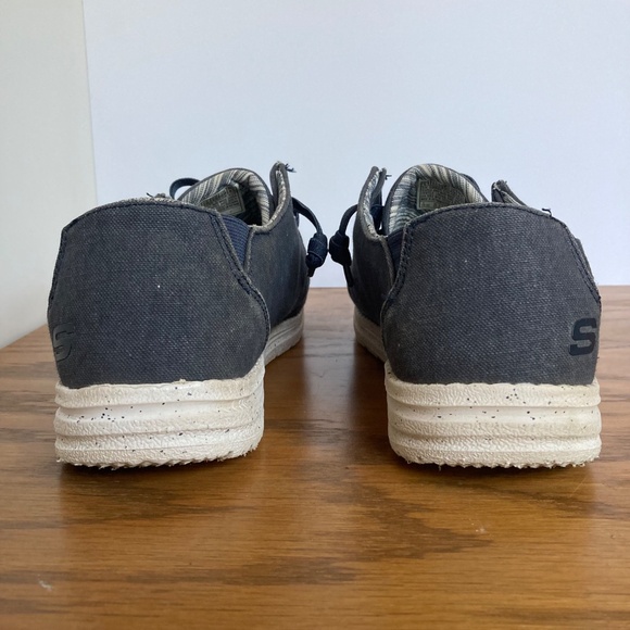 Skechers Mens Shoes Navy Blue Slip On Size 11 - Picture 10 of 13